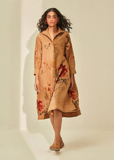 A Model Wearing Brown Cotton Mul Into The Woods, curated by Only Ethikal